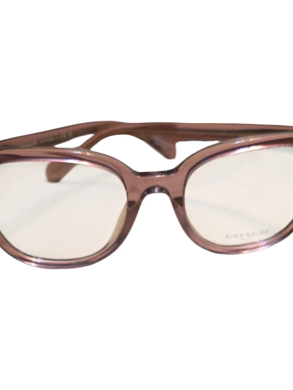 Authentic Coach HC6225U women's eyeglass frames in Transparent Rose Blush NWOT